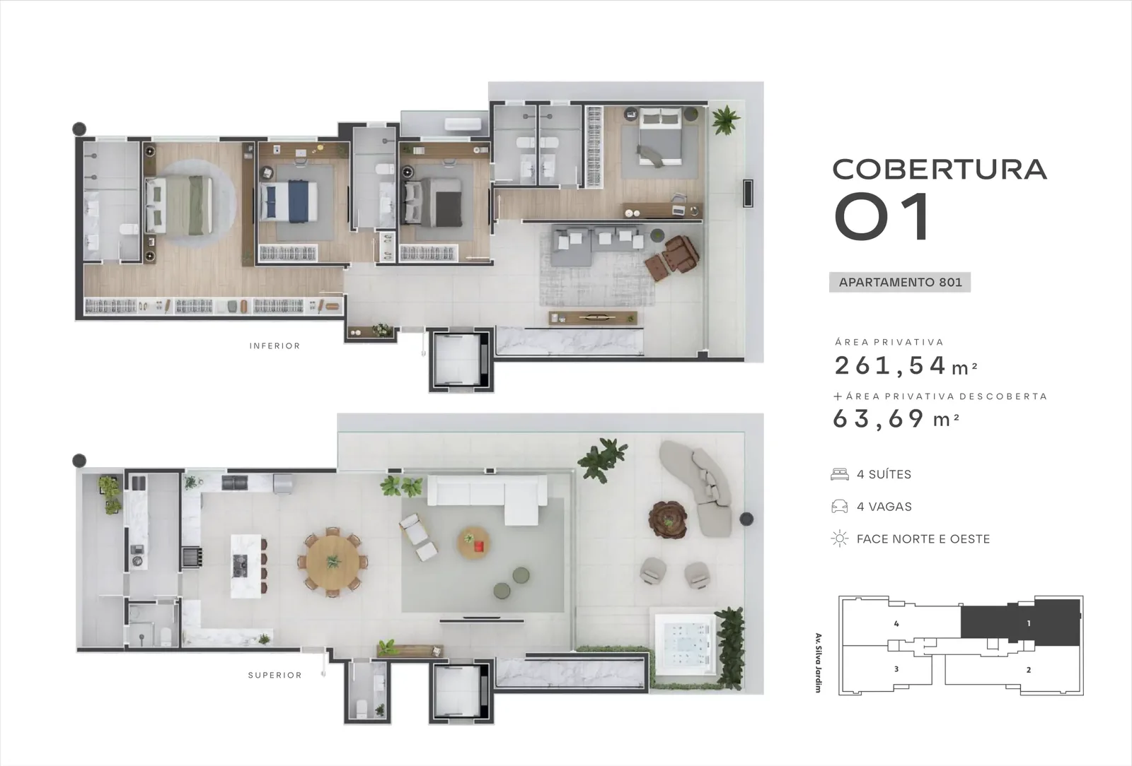 Planta do apartamento — referência 01
