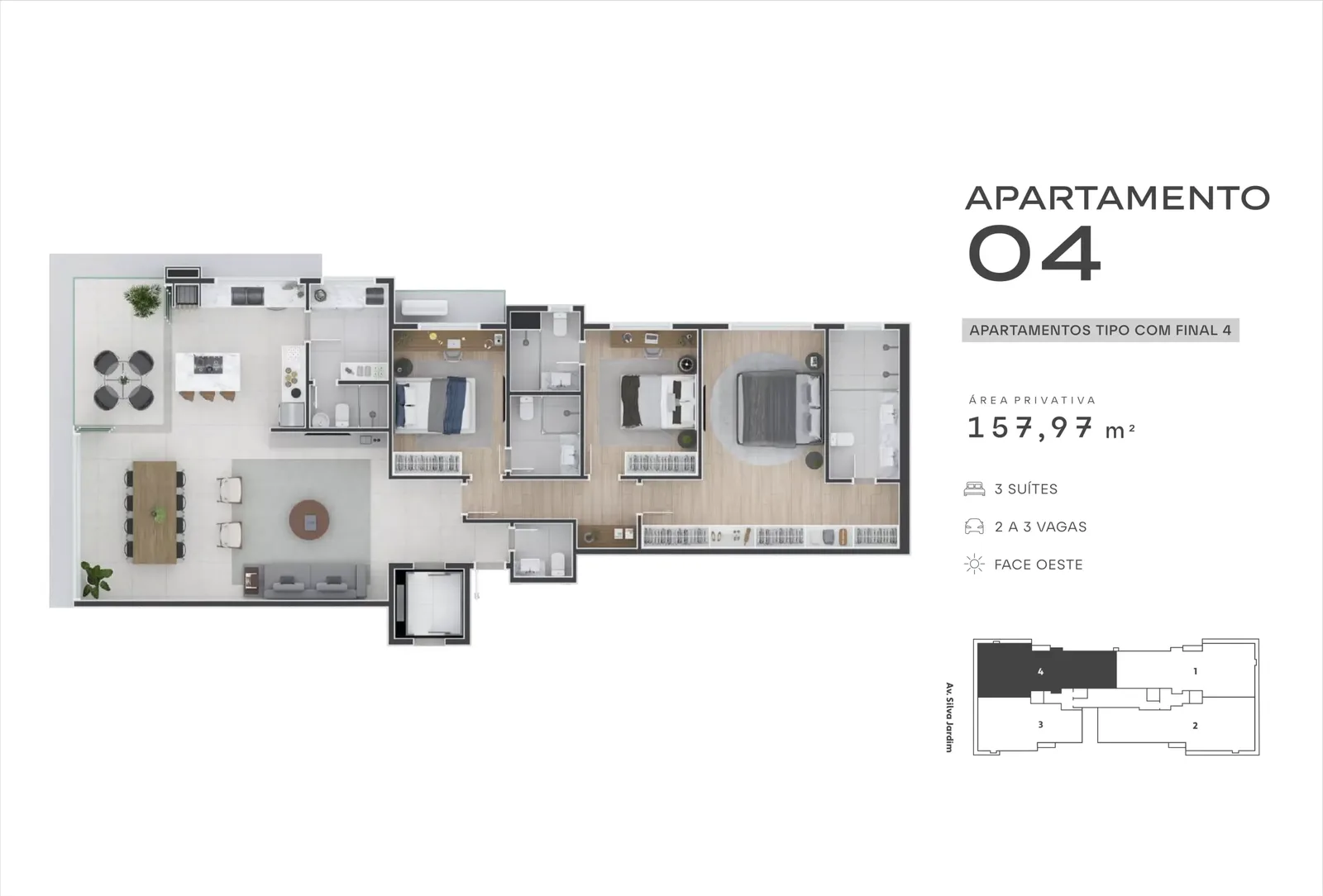 Planta do apartamento — referência 04