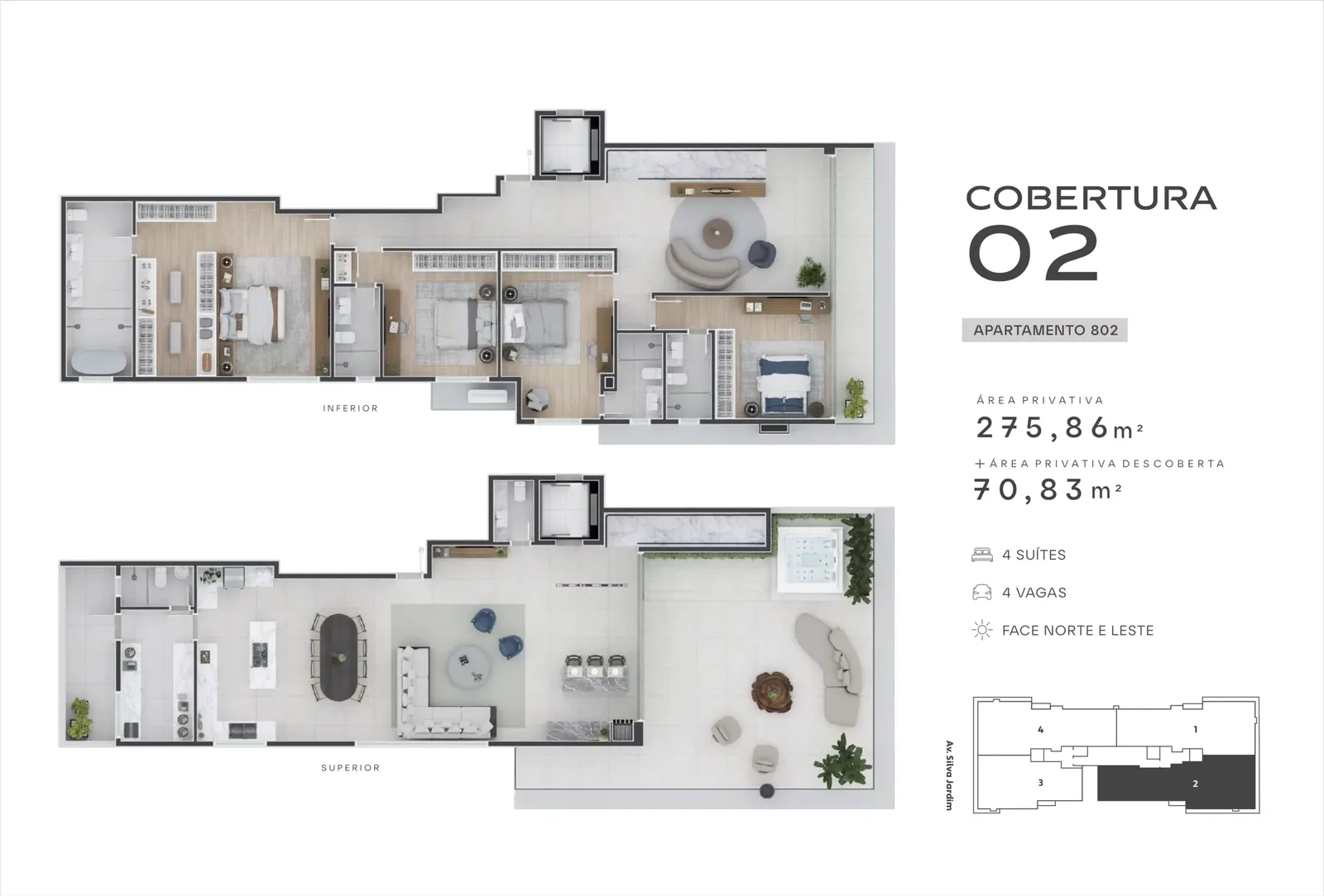 Planta do apartamento — referência 02