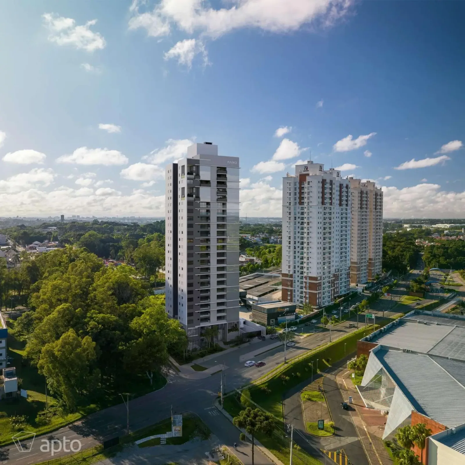 Vista do empreendimento na região