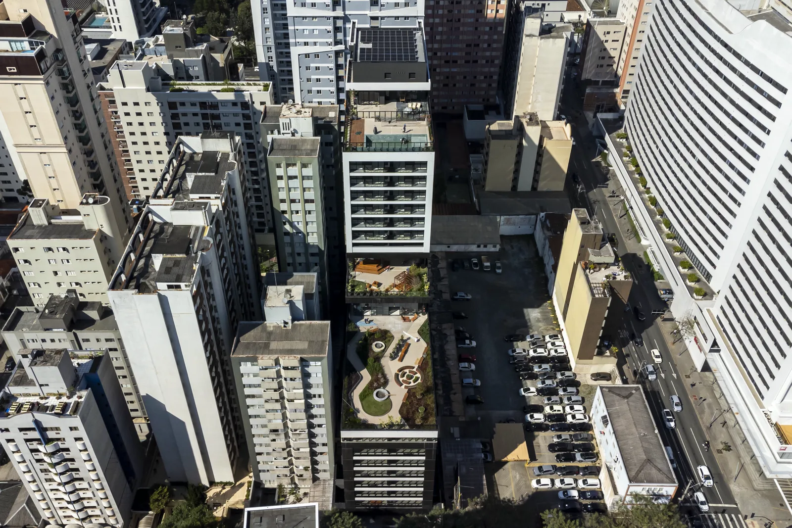 Vista aérea do empreendimento