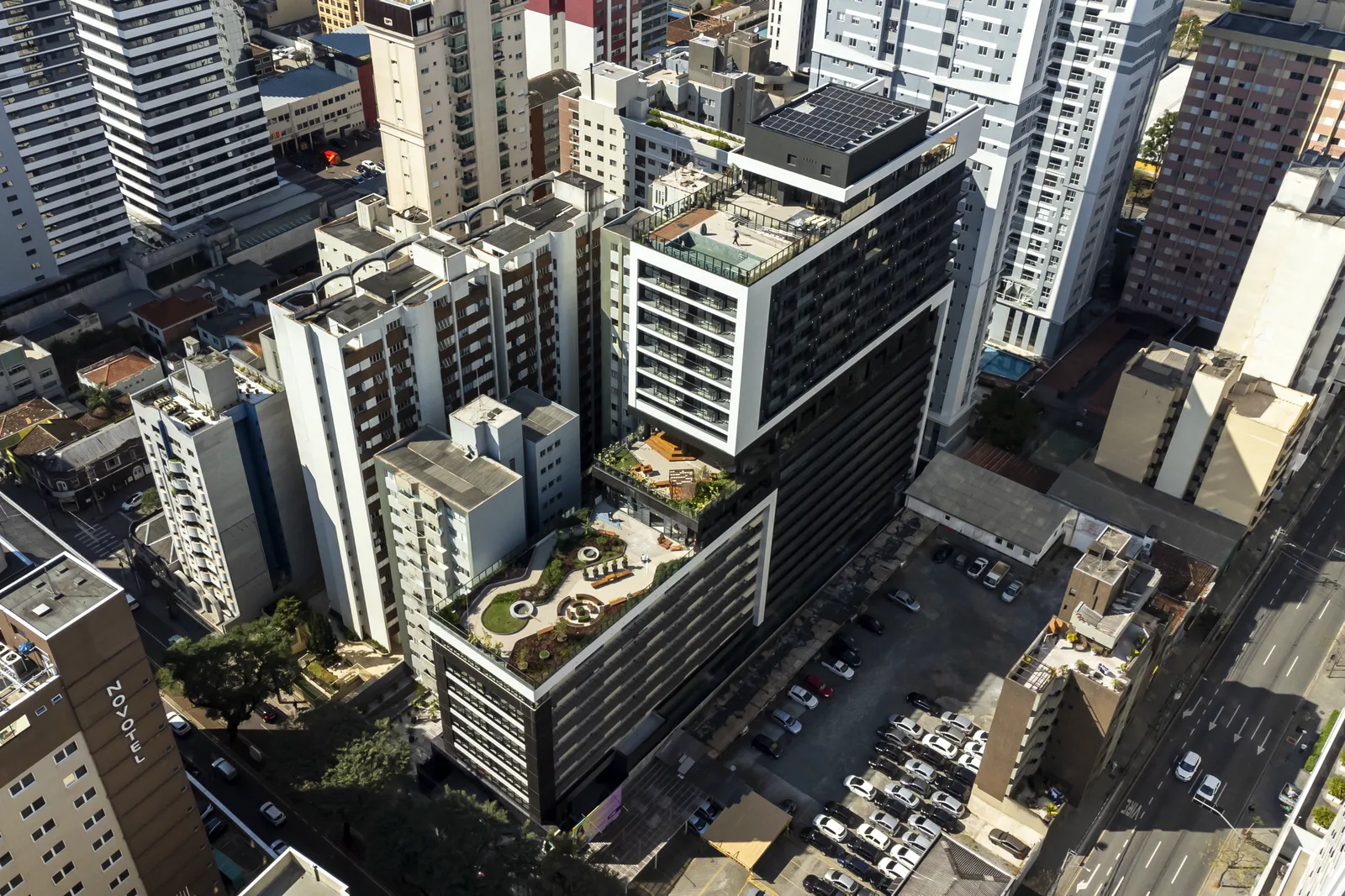 Vista aérea do empreendimento