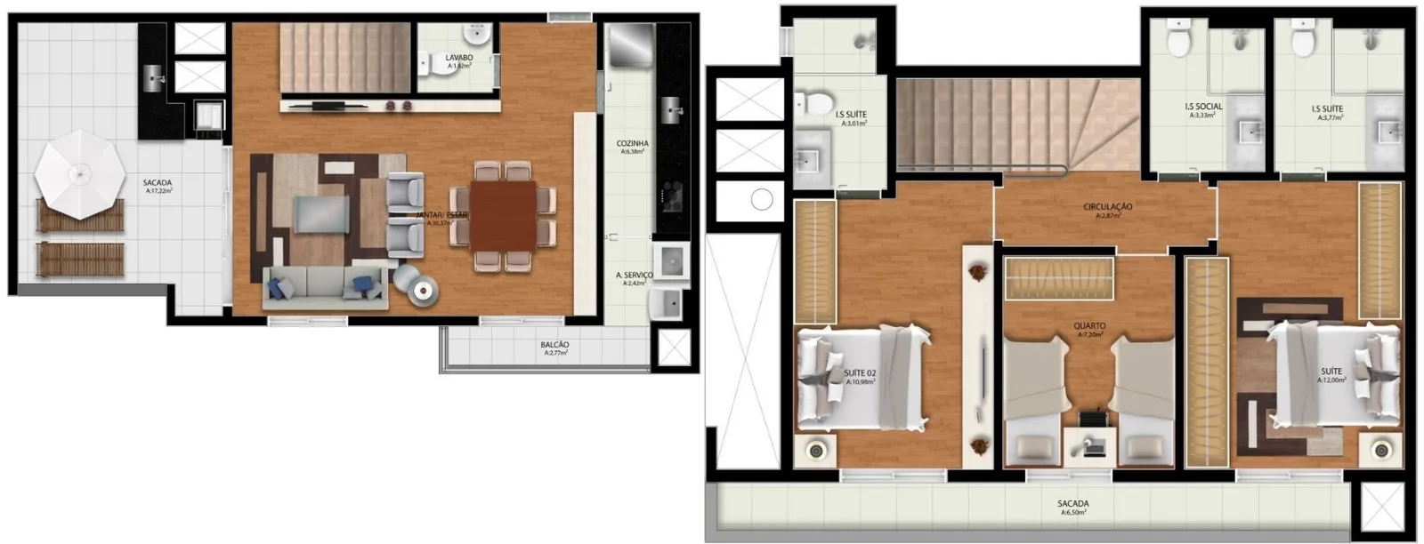 Planta do apartamento — referência PH 09 INF SUP 1
