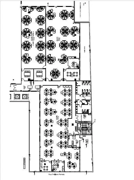 Planta do empreendimento comercial