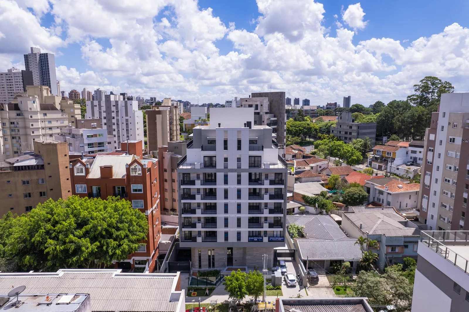 Vista aérea da região