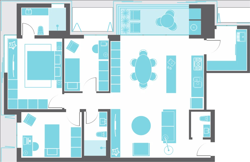 Planta do apartamento — tipo