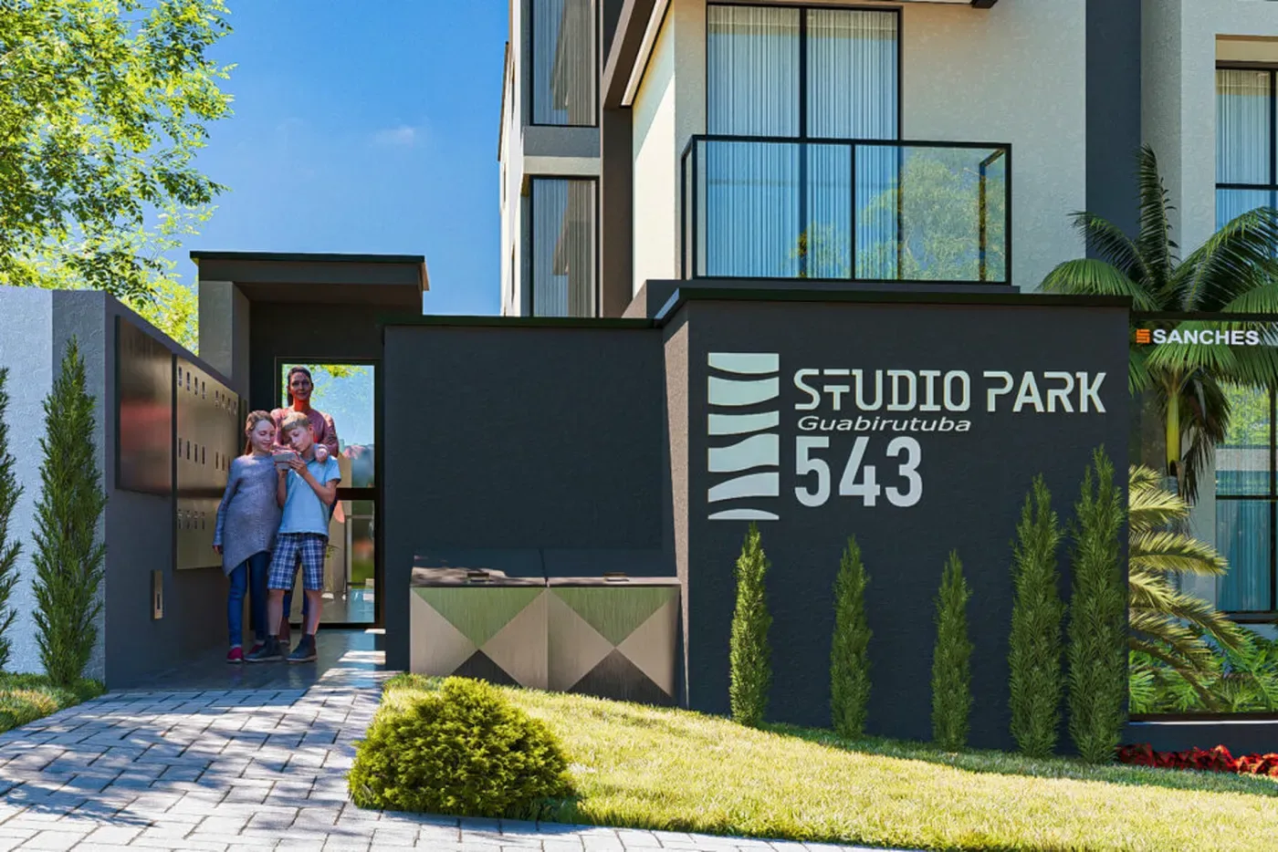 Perspectiva do acesso — Studio Park Guabirotuba 543