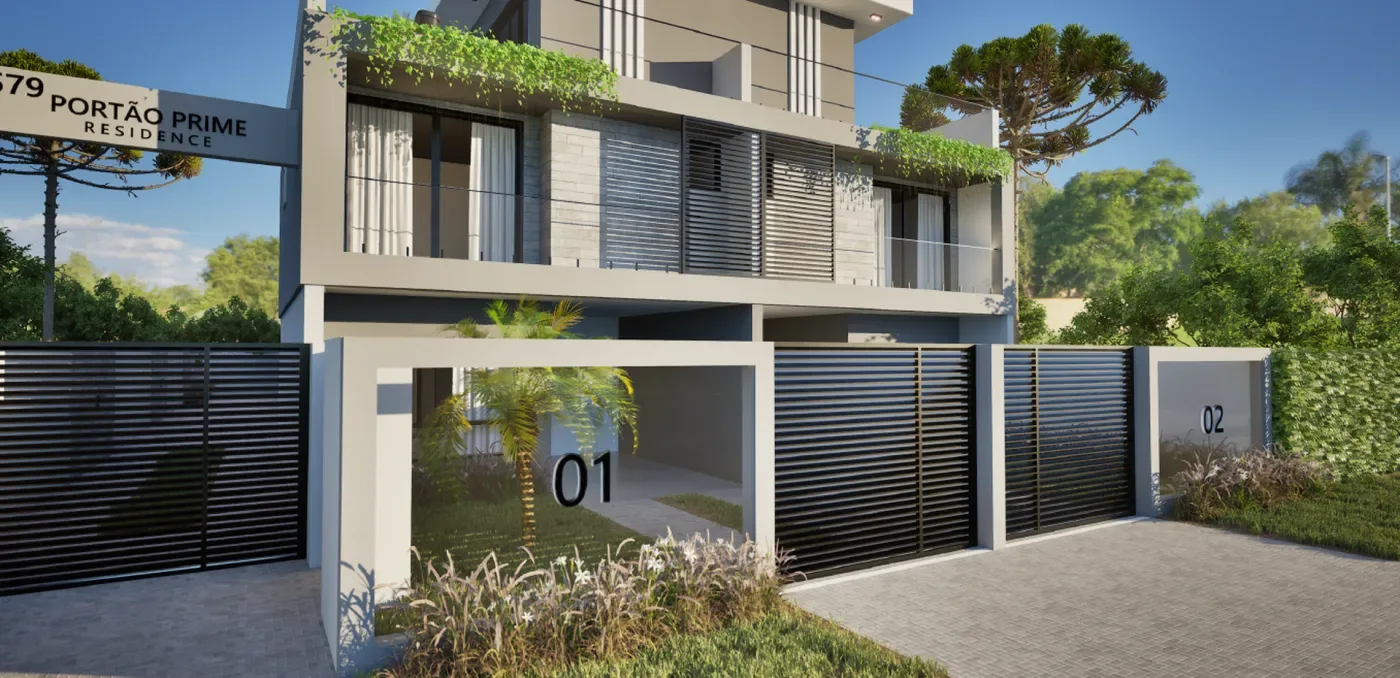 Perspectiva do conjunto residencial — outro ângulo