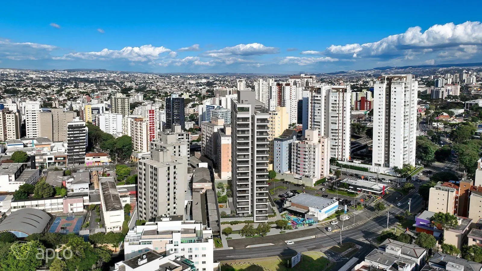 Vista aérea da região — entorno