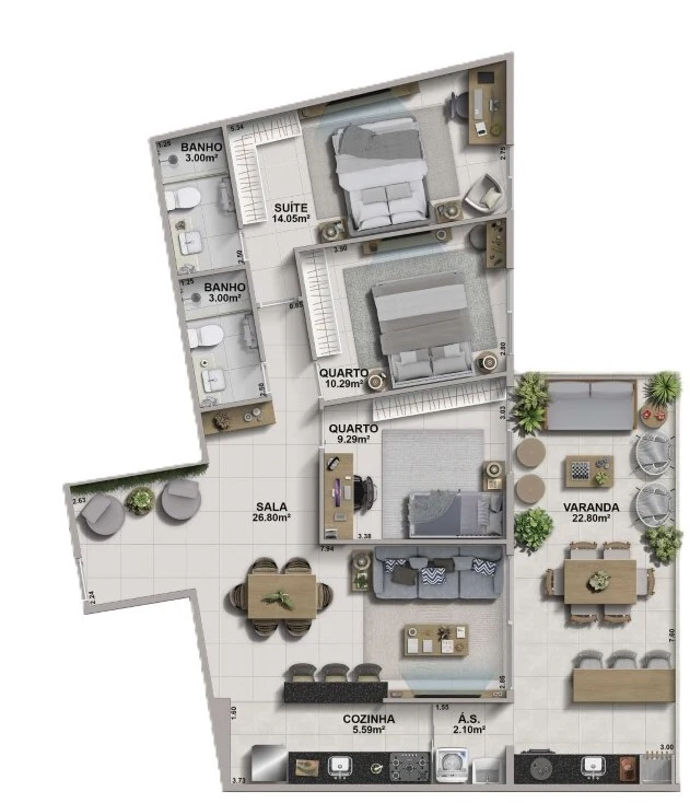 Planta do empreendimento