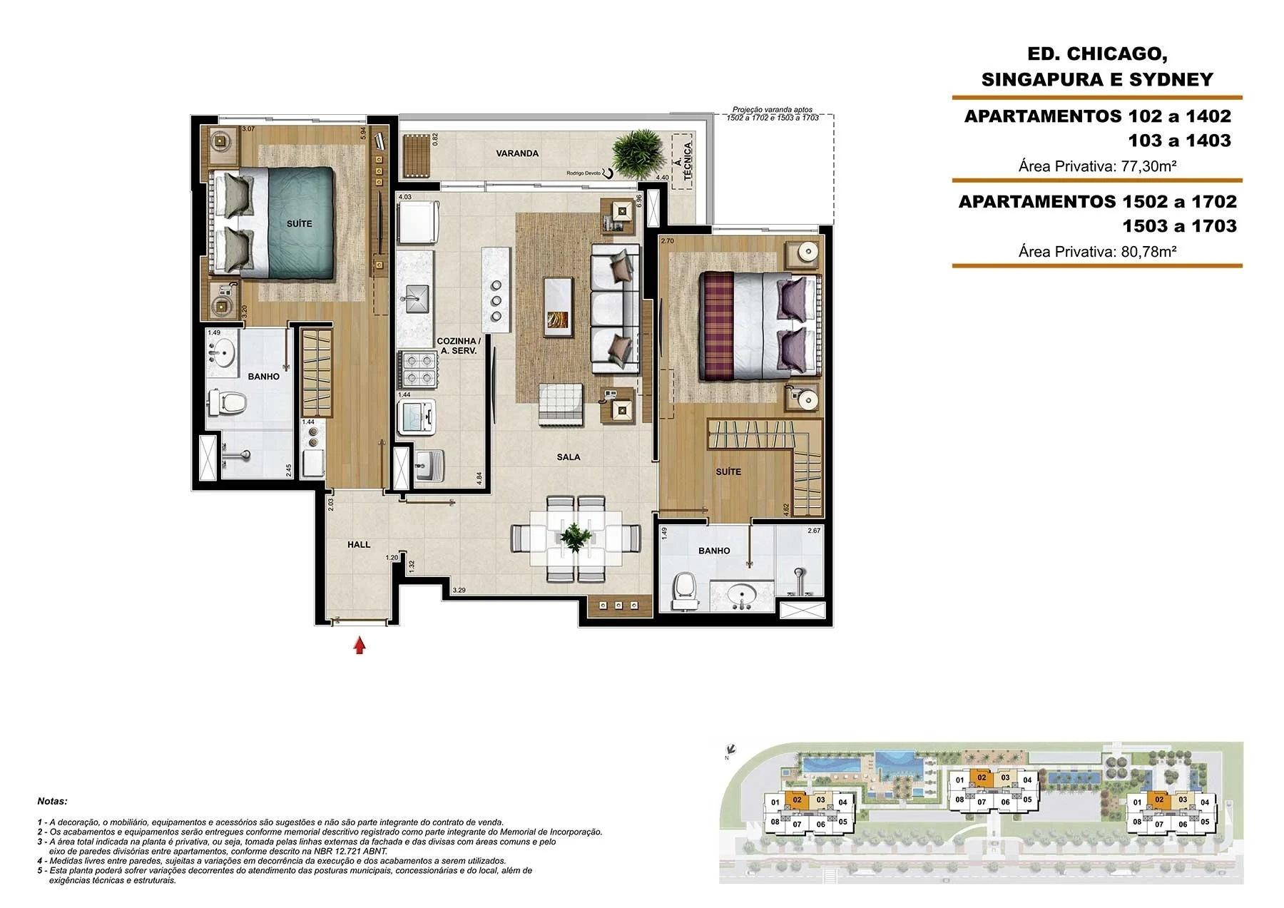 Planta do empreendimento
