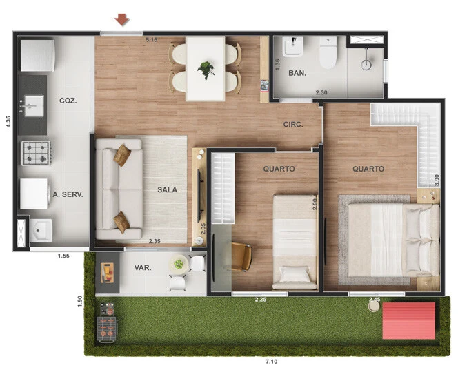 Planta do empreendimento