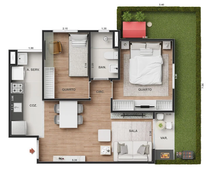 Planta do empreendimento