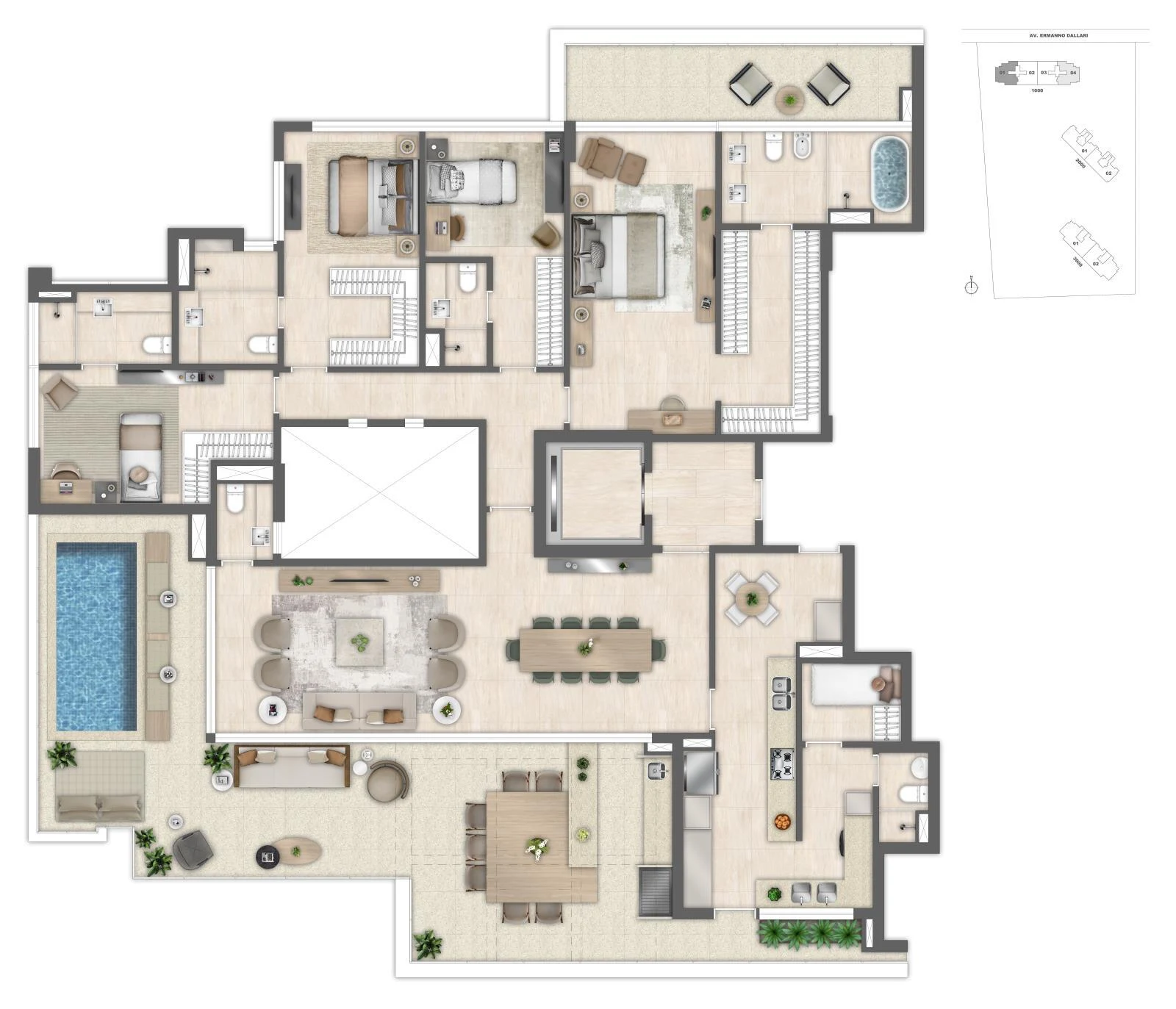 Planta do empreendimento