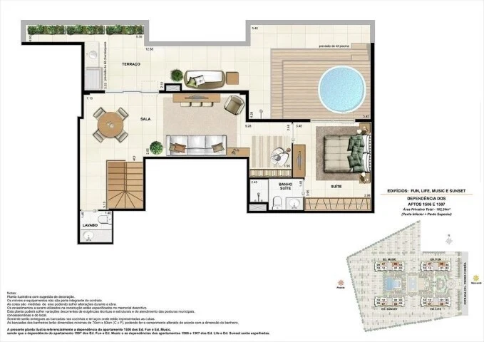 Planta do empreendimento