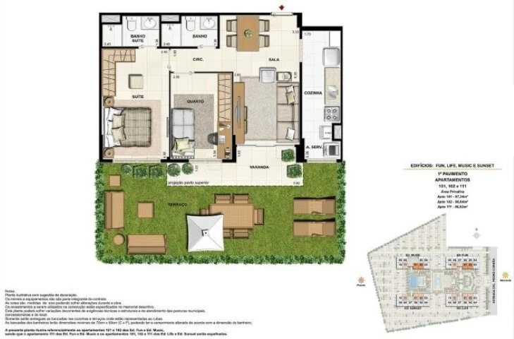 Planta do empreendimento
