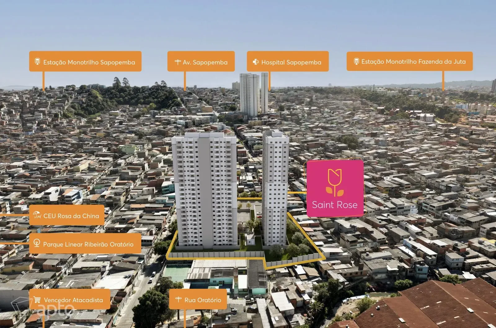 Localização do empreendimento · referências da região