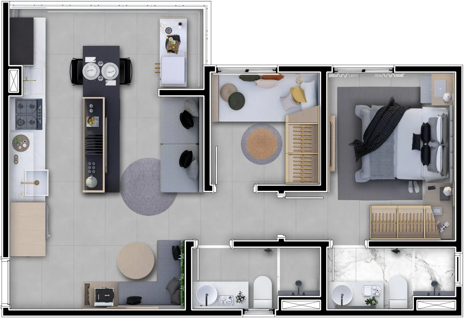 Planta do apartamento — referência TIPO
