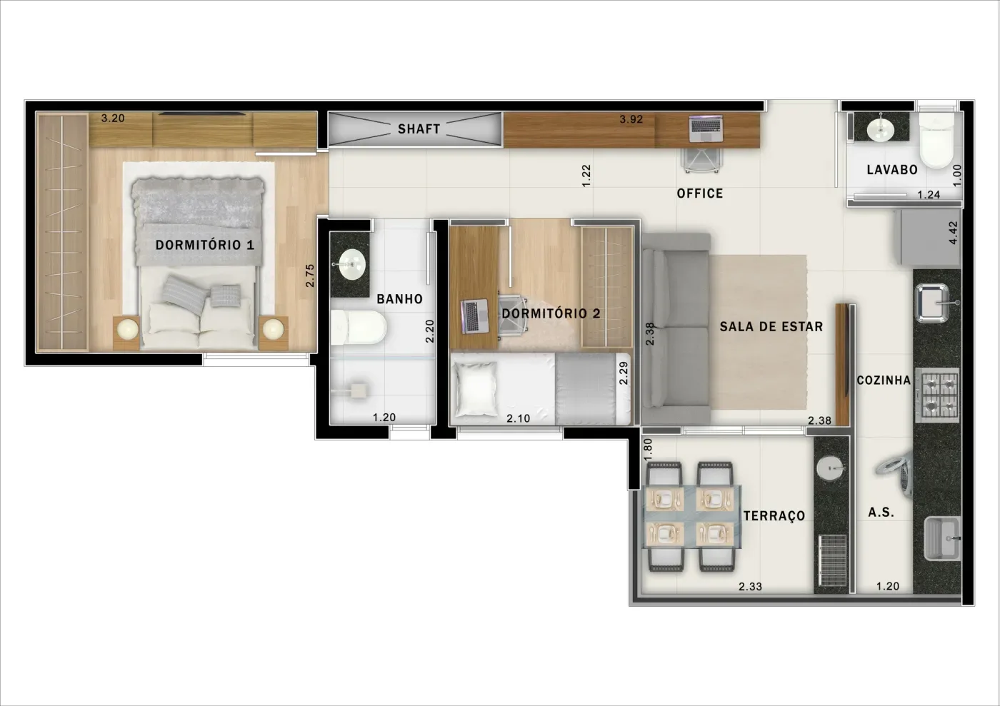 Planta do apartamento — referência 23