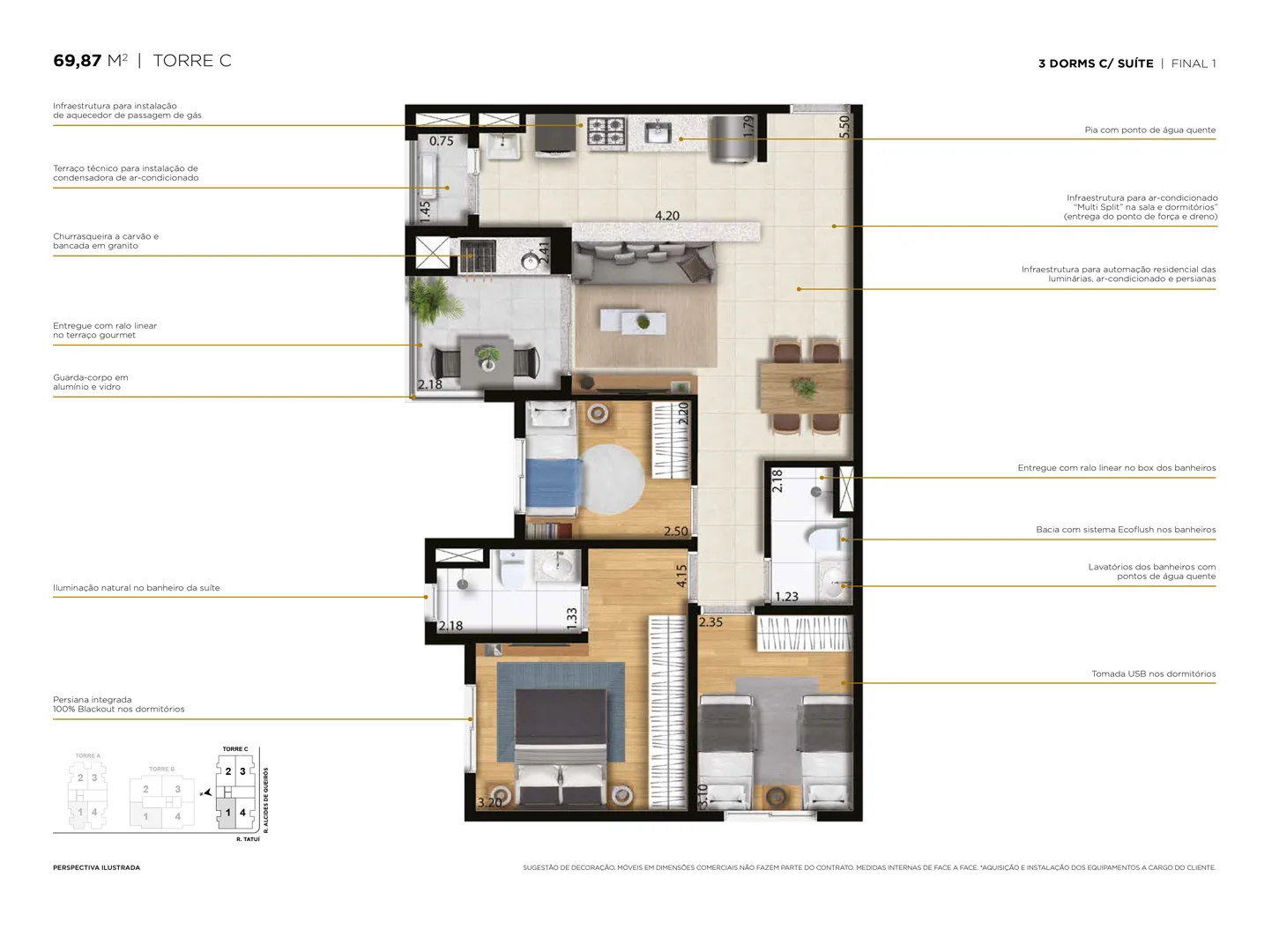 Planta do apartamento — referência TorreC 2