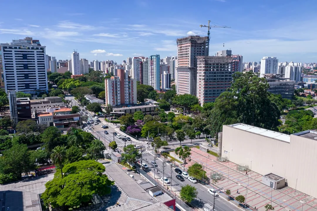 Vista aérea da região do empreendimento