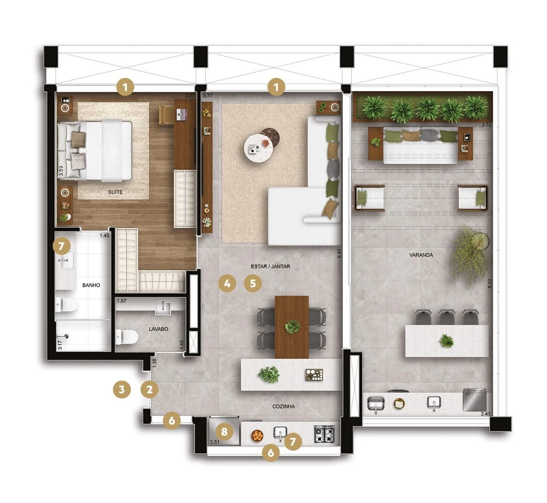 Planta do empreendimento
