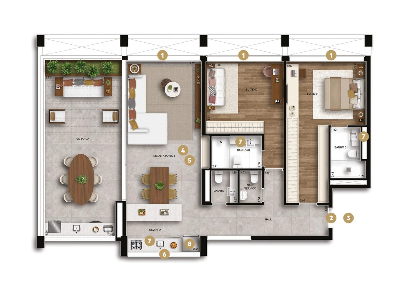 Planta do empreendimento