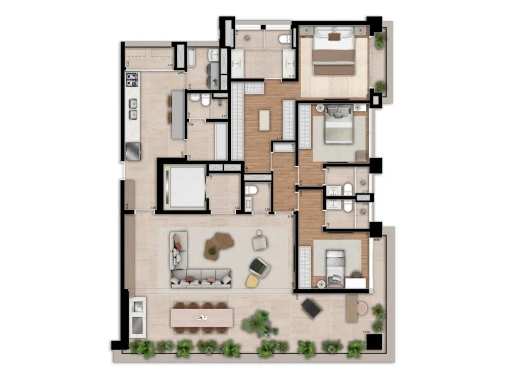 Planta do apartamento — referência 7