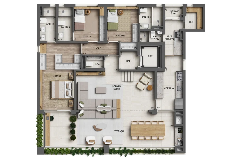 Planta do empreendimento