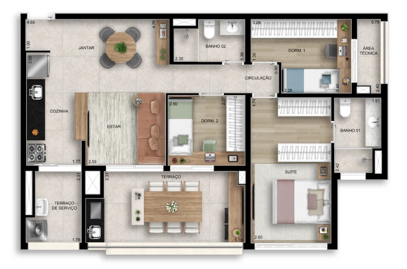 Planta do empreendimento