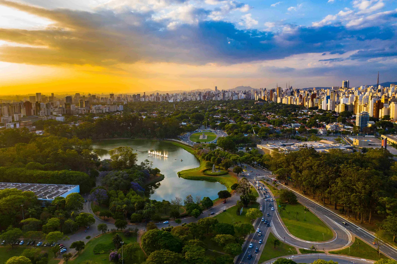 Vista aérea da região do empreendimento