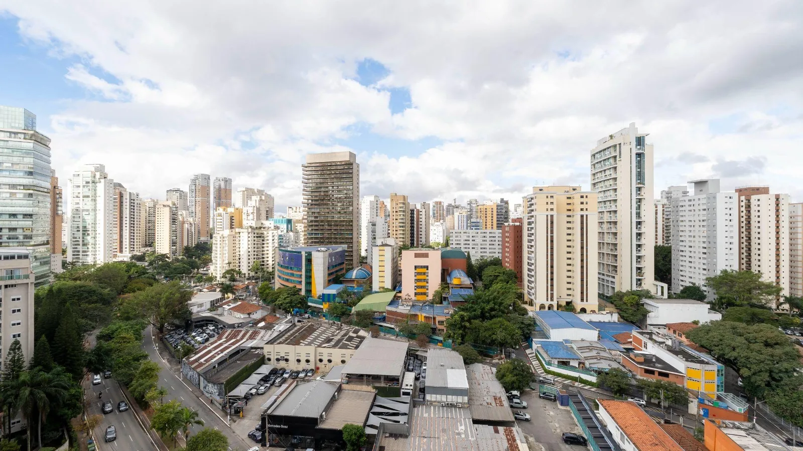 Vista aérea da região do empreendimento