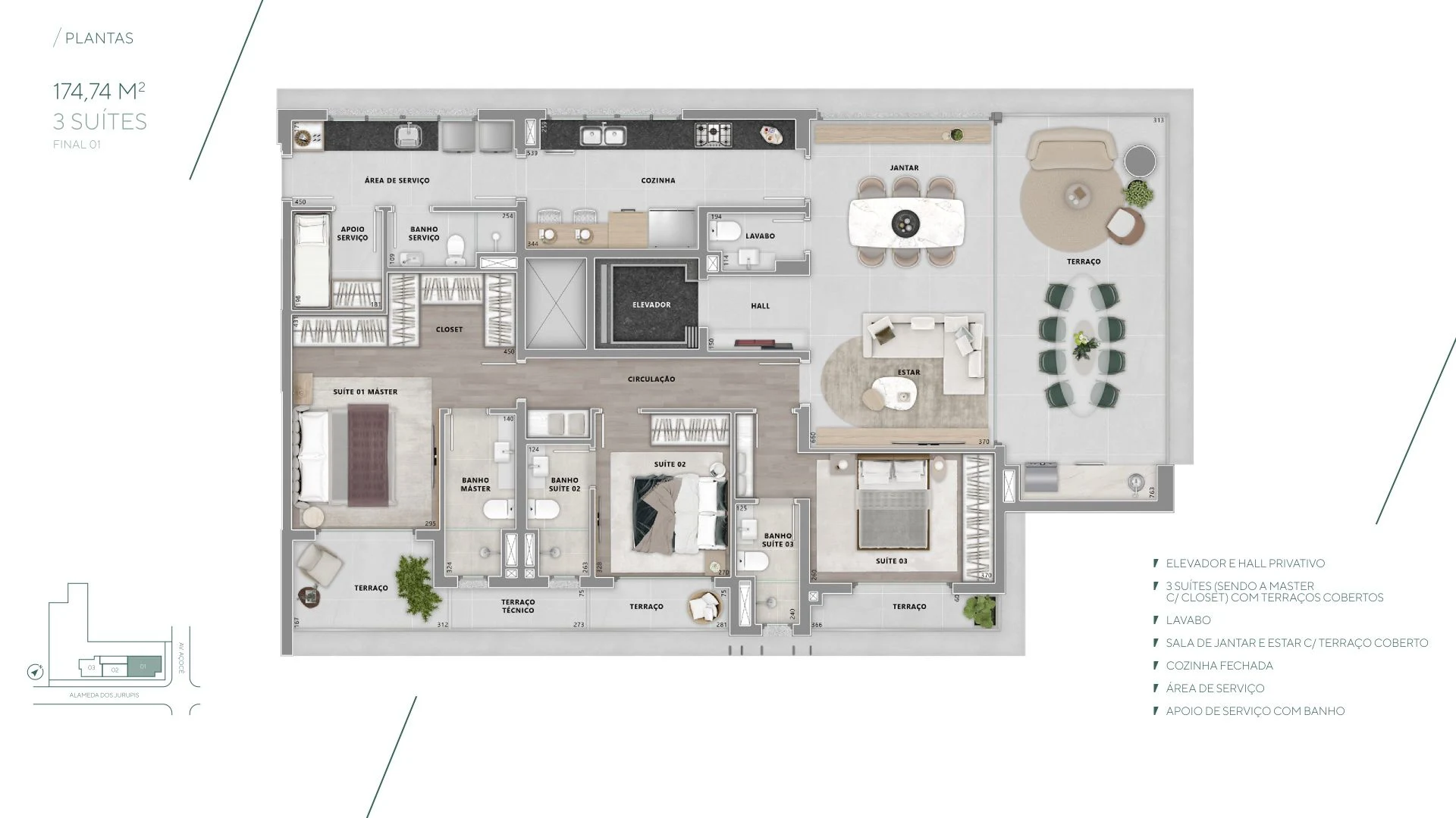 Planta do empreendimento