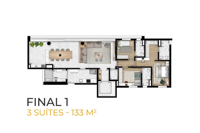 Planta do apartamento — referência luxhousetGkIljAQdehkWMTPNWbKmMmf