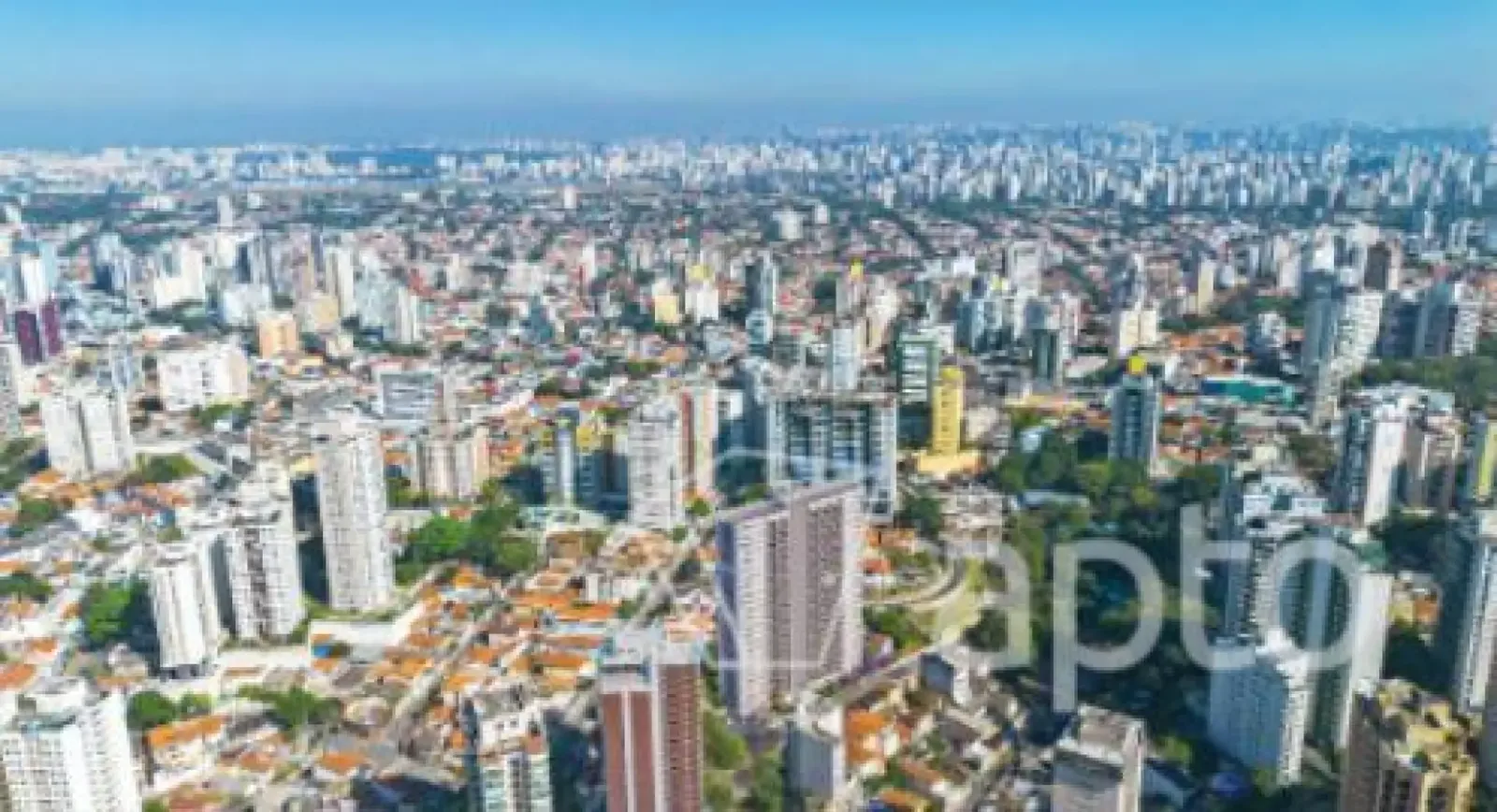 Vista aérea da região do empreendimento