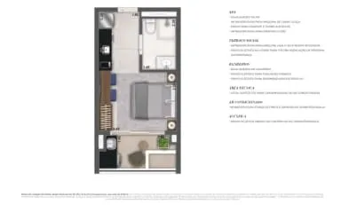 Planta do apartamento — referência Studio