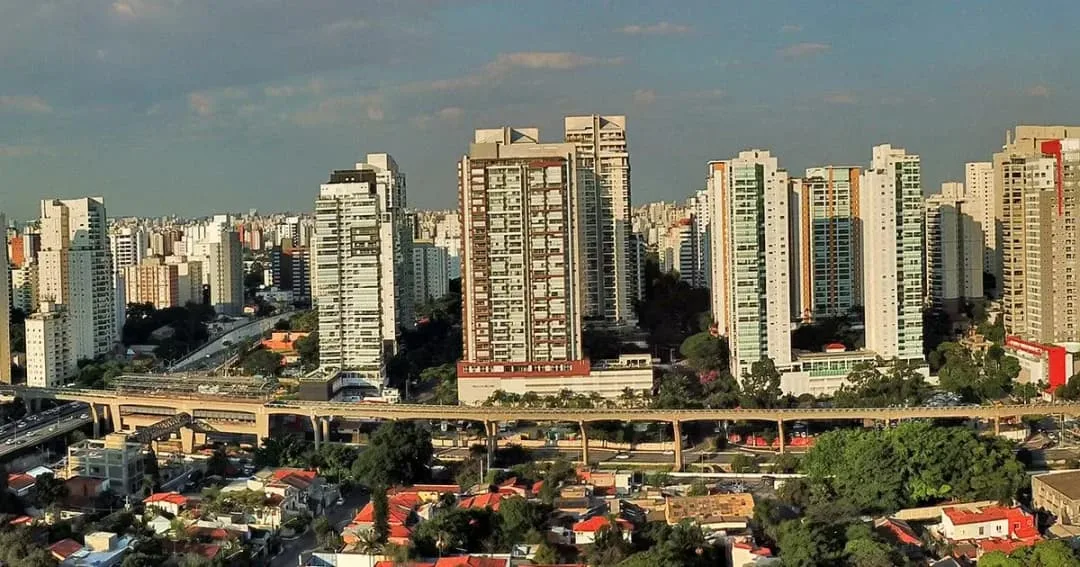 Vista aérea da região do empreendimento