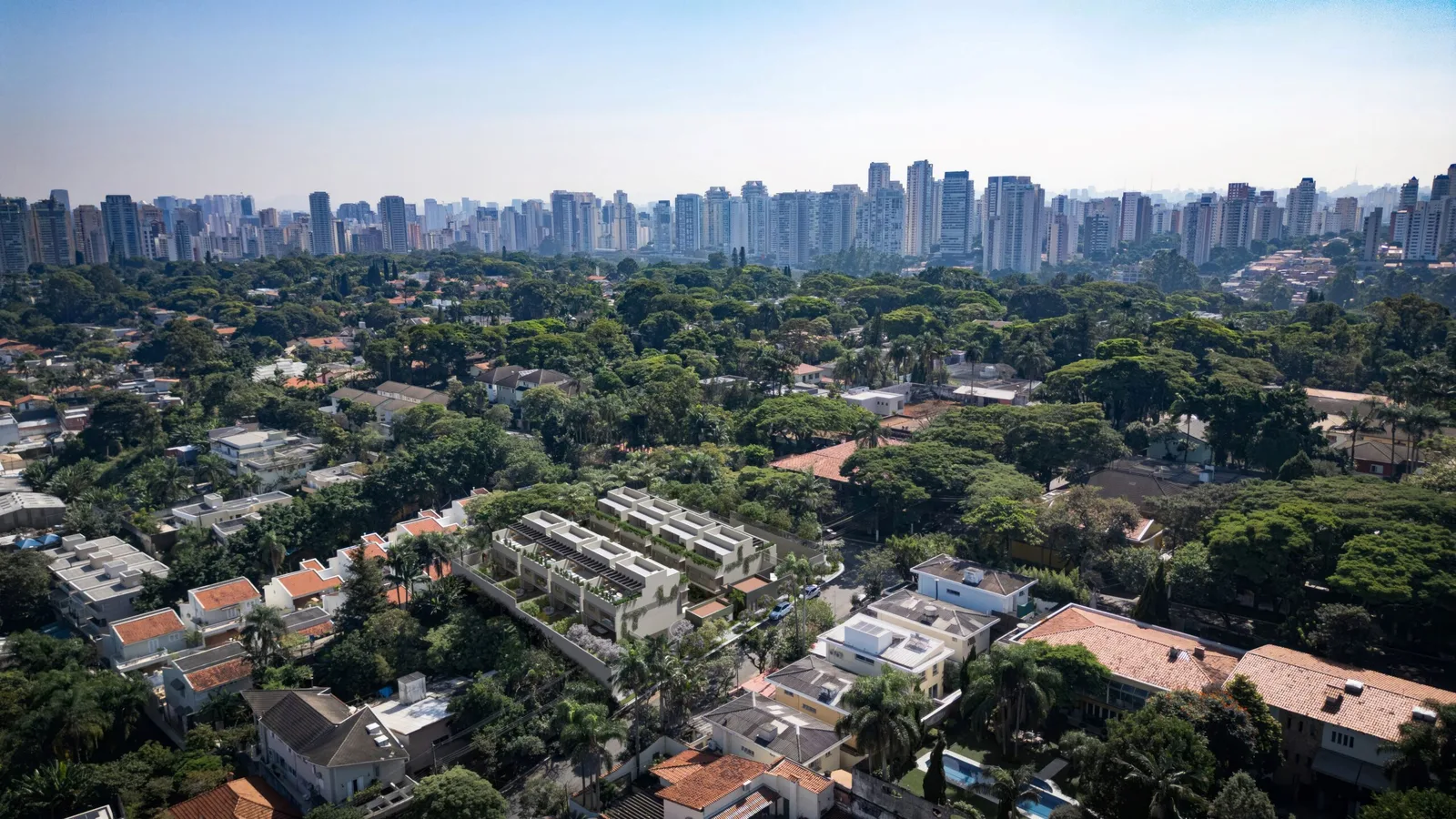 Vista aérea da região do empreendimento