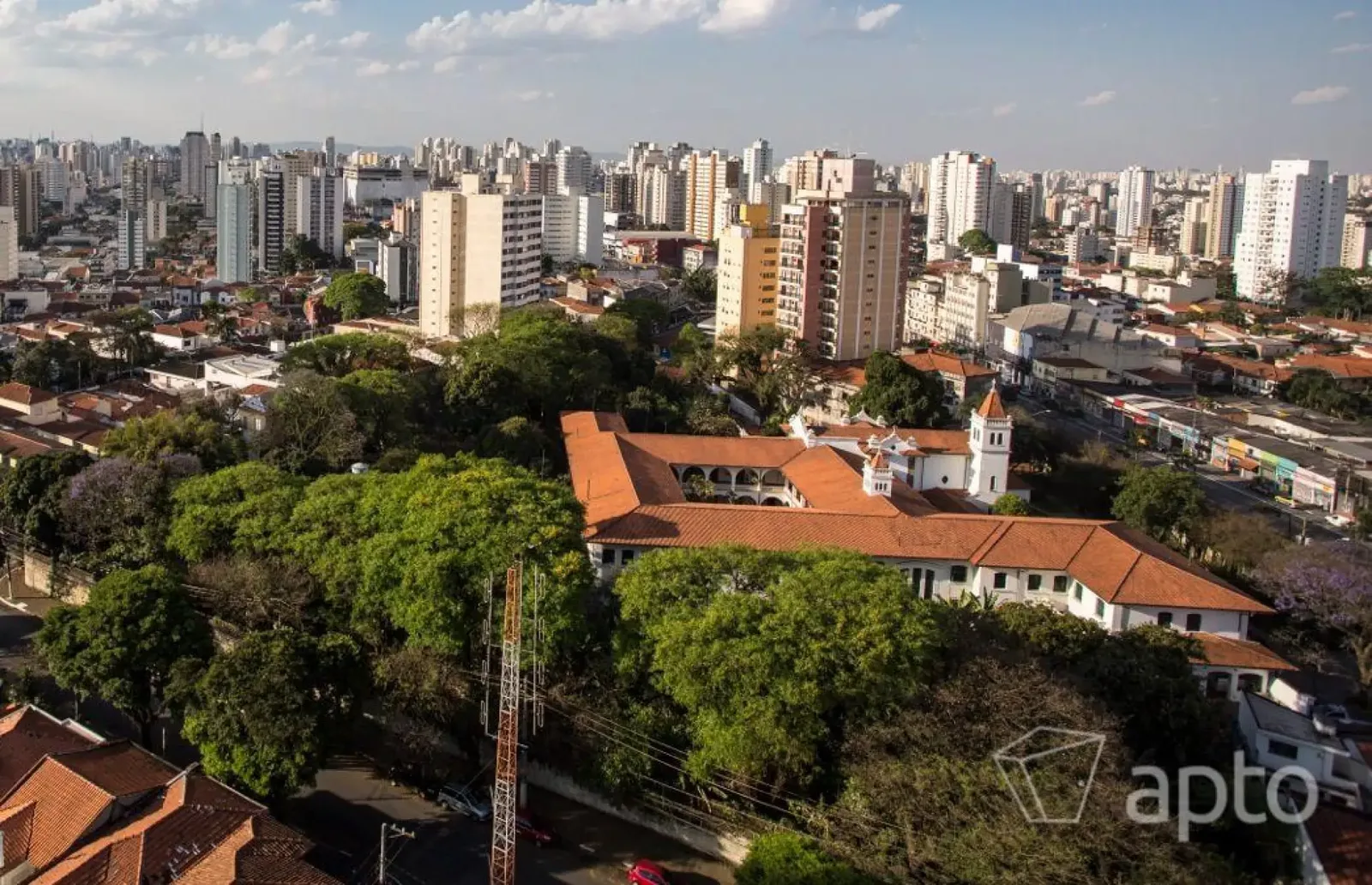 Vista aérea da região do empreendimento