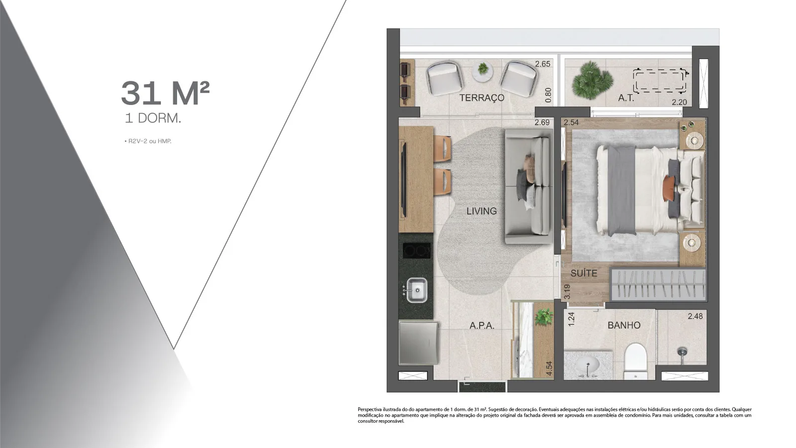 Planta do apartamento — referência 31