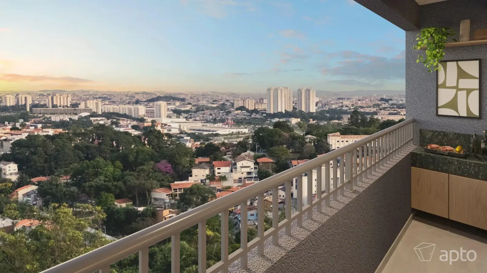Vista da região do empreendimento