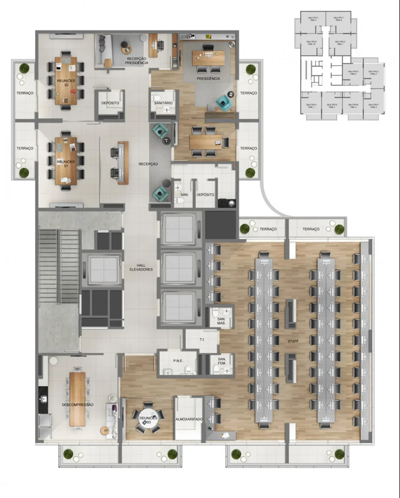 Planta do apartamento — referência 8