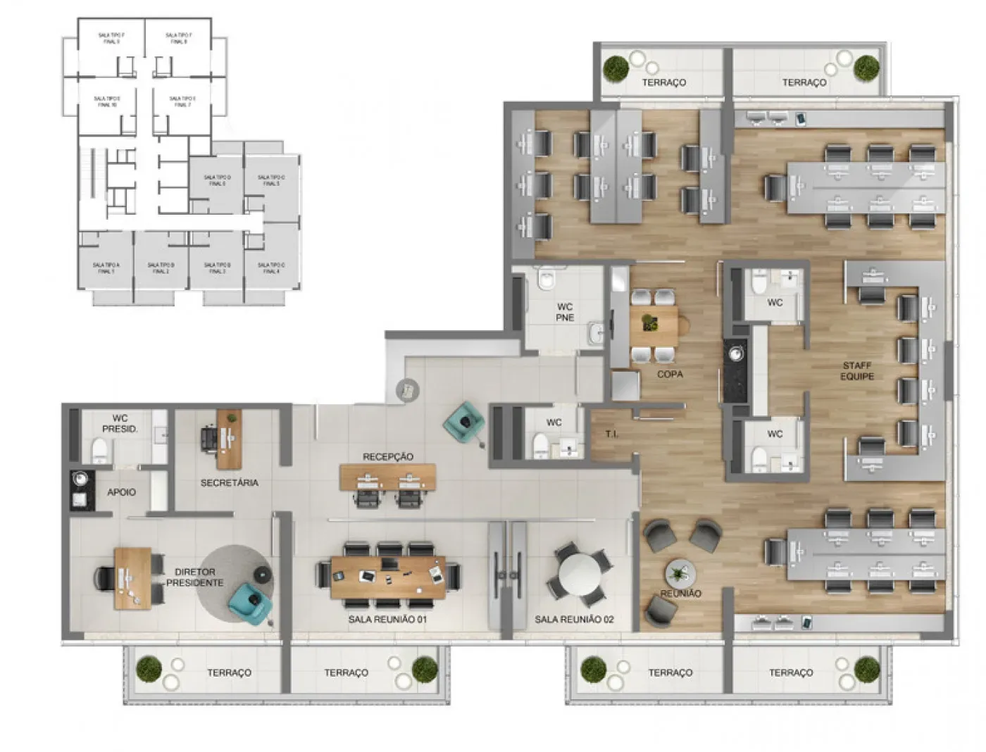 Planta do apartamento — referência 7