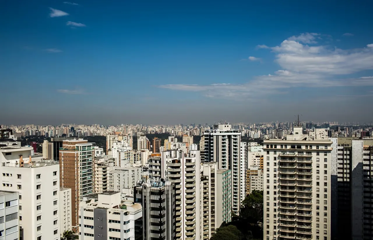 Vista aérea da região do empreendimento