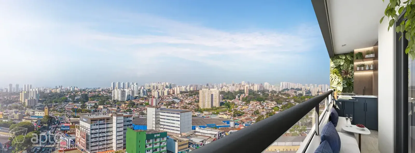 Vista da região do empreendimento