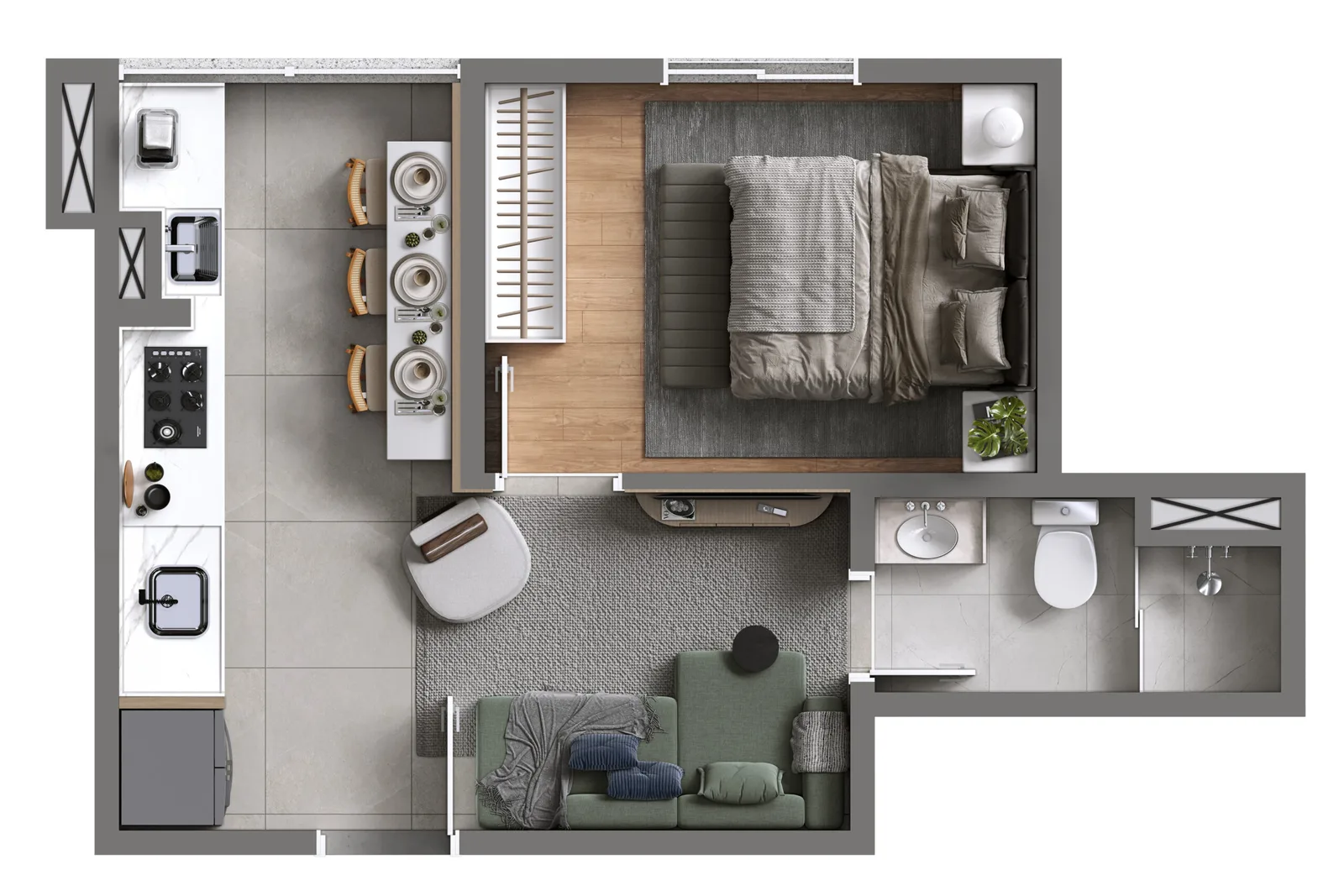 Planta do apartamento — referência SLR 03 Unid B 36 66 R01 scaled.CgOvXNnD