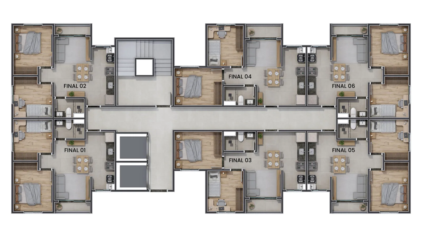 Planta do apartamento — referência Piso Tipo scaled