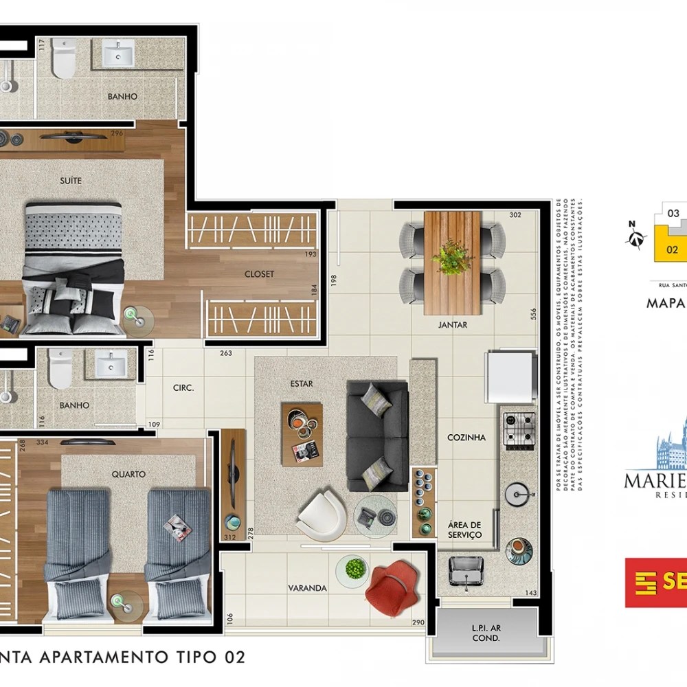 Planta do empreendimento