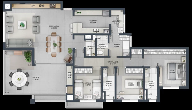Planta do empreendimento