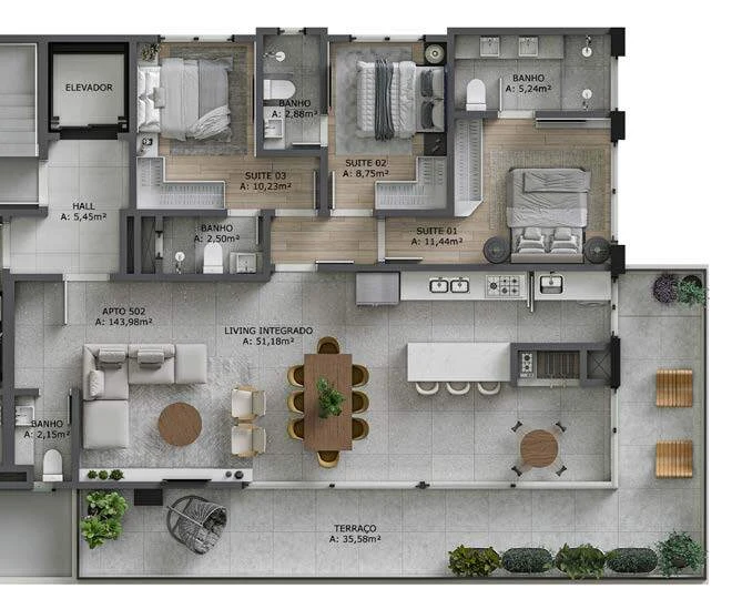 Planta do empreendimento